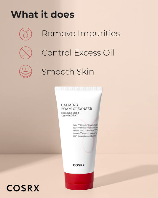 Salicylic Acid Acne Cleanser - COSRX Calming Foam, 150ml