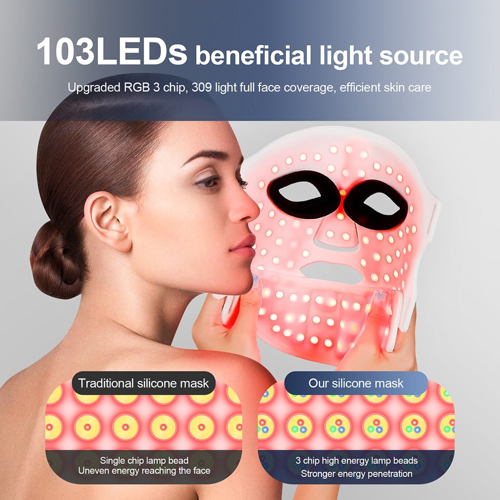 Silicone LED Mask 7-Color Therapy for Youthful Skin