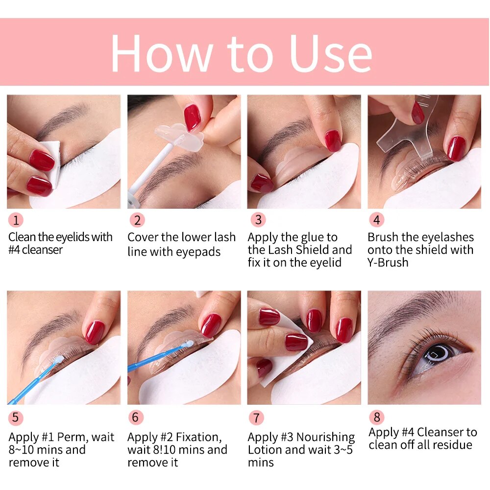 Lash Lift Kit ICONSIGN: 6-8 Week Curl, Complete 10-Piece Set