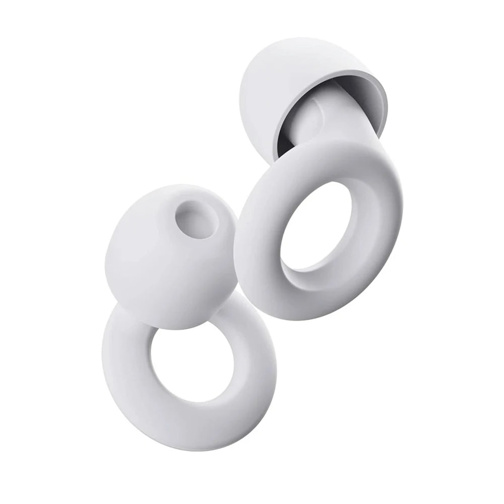 Soft Silicone Ear Plugs - Sleep & Noise Reduction