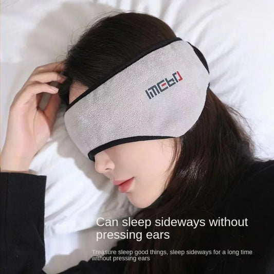 Warm Plush Earmuff Sleep Mask - Relaxing Eye Cover