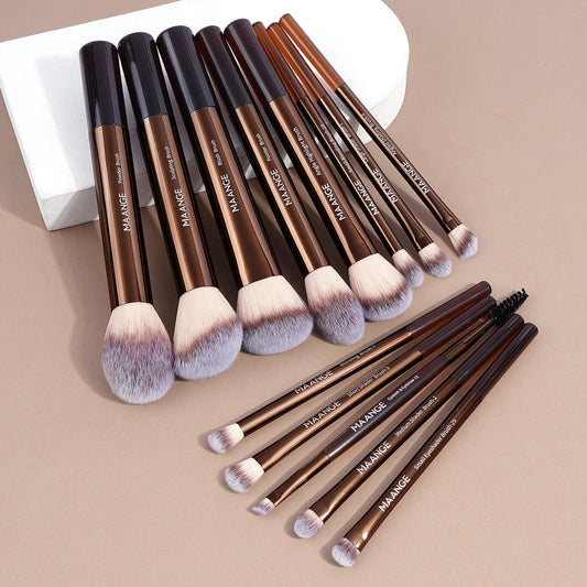 MAANGE 13PCS Makeup Brush Set - Professional & Soft Bristles