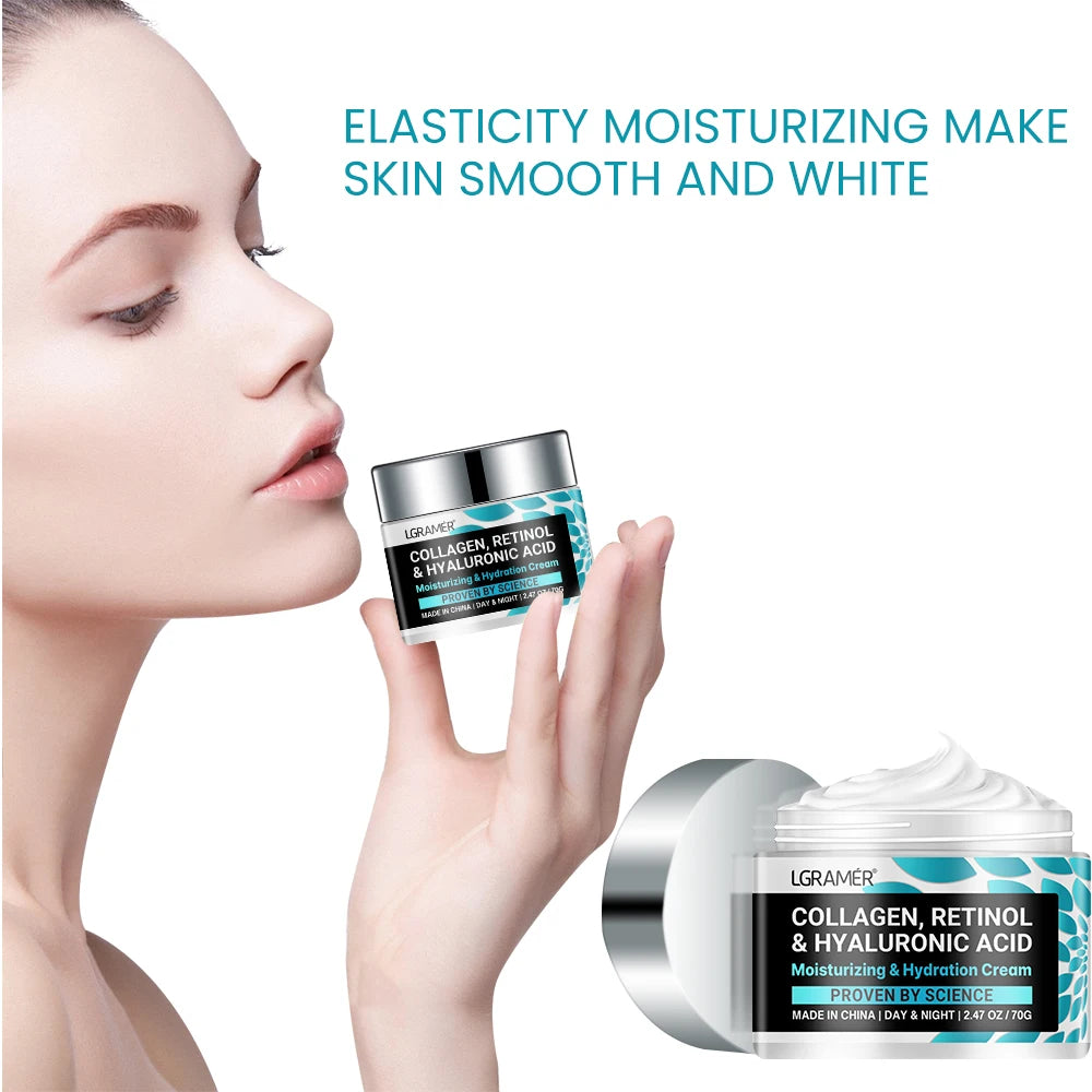 Collagen, Retinol and Hyaluronic Cream: Deep Moisture for Ageing Skin