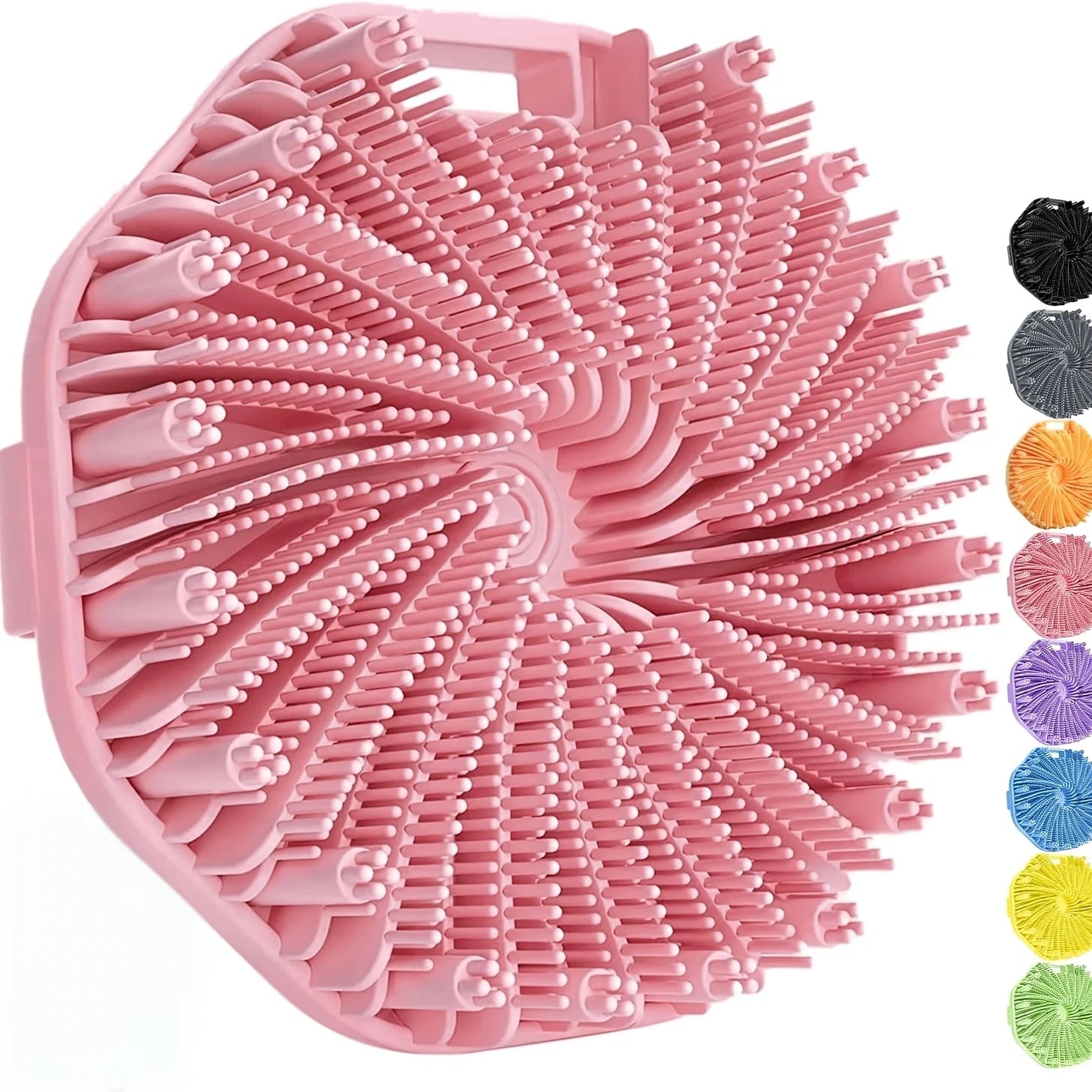 Soft Silicone Bath Brush - Manual Exfoliating Shower Scrubber