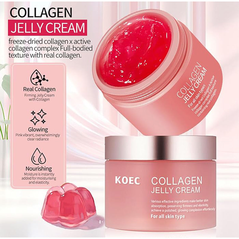 Pink Collagen Cream: Anti-Aging Glow & Pore Minimizing Mask
