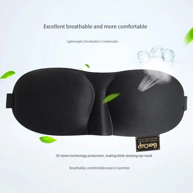 3D Sleeping Mask - Comfortable Light Blocking Eyepatch