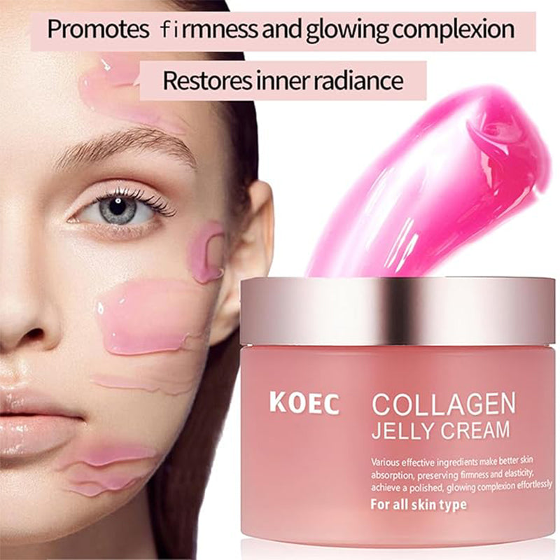 Pink Collagen Cream: Anti-Aging Glow & Pore Minimizing Mask