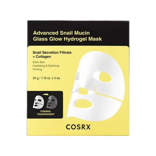 COSRX Advanced Snail Mucin Glass Glow Hydrogel Mask (3 Sheets)