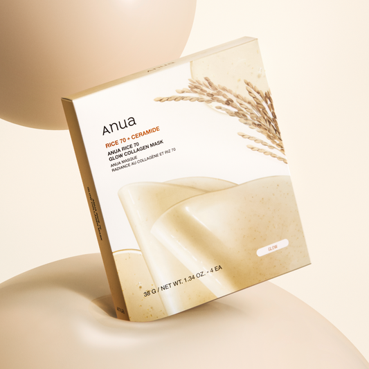 Anua Rice 70 Glow Collagen Mask (4 Sheets)