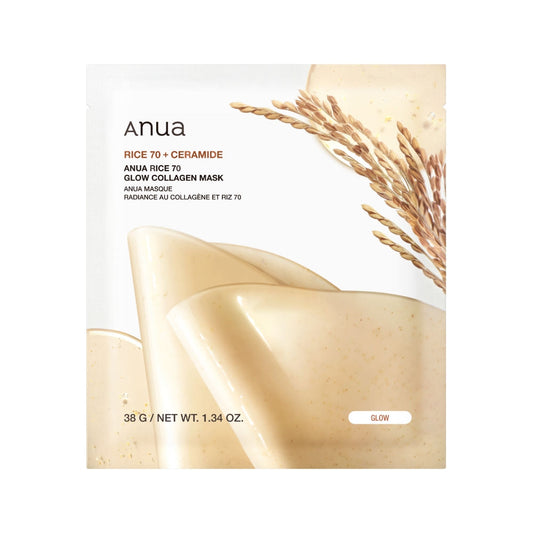 Anua Rice 70 Glow Collagen Mask (4 Sheets)