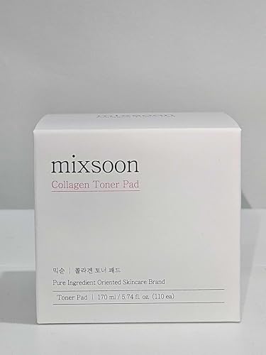 Mixsoon Collagen Toner Pads - Hydrating, Firming, Korean Glass Skin