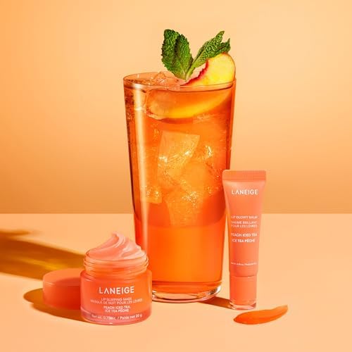 LANEIGE Lip Sleeping Mask: Peach Iced Tea Hydration Boost