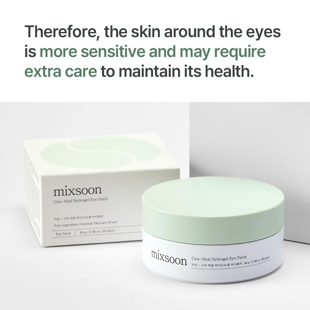 Cica-Hyal Eye Patches: Soothing, Hydrating Korean Skincare