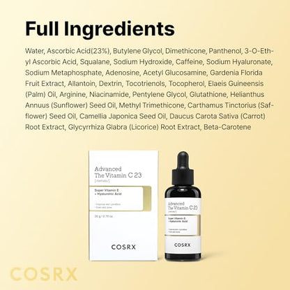 Vitamin C 23% Serum for Fine Lines & Dull Skin - COSRX 0.7oz