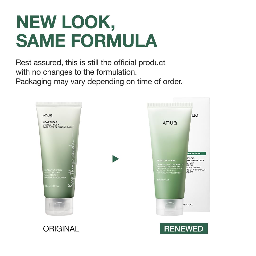Anua Heartleaf Pore Refining Foam - Hydrating BHA Cleanser