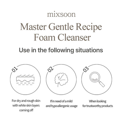 Mixsoon Gentle Foam Cleanser - Korean Glass Skin Care 150ml