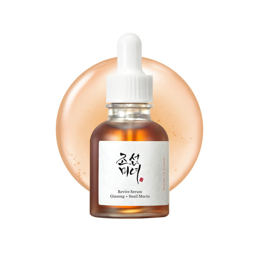 Snail Mucin Ginseng Serum: Hydrate & Brighten Skin, 30ml