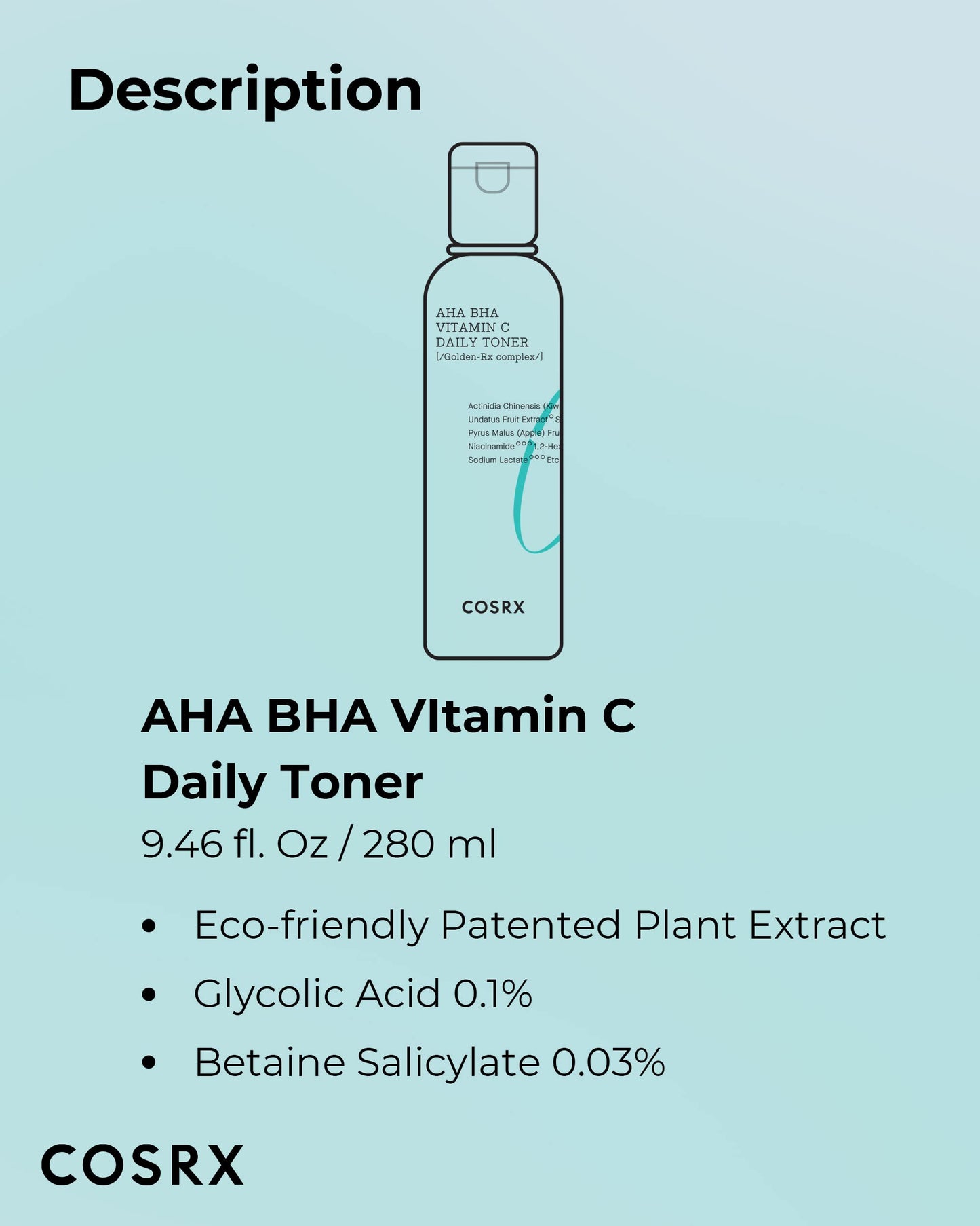 AHA BHA Vitamin C Toner - COSRX Daily Exfoliating Korean Care