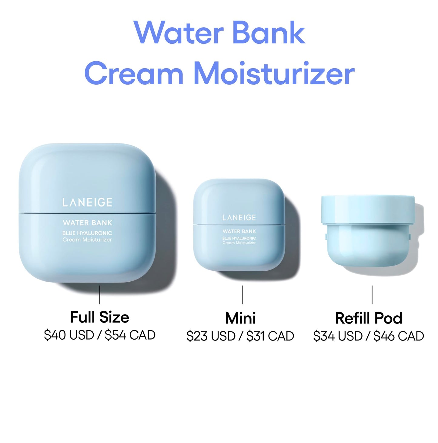 Hydrating Korean Face Cream: LANEIGE Water Bank Mini