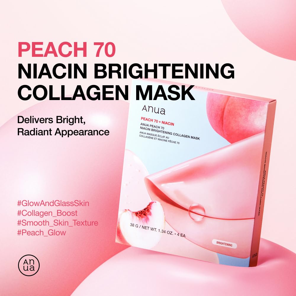 ANUA Peach Collagen Mask - Brighten & Hydrate Overnight