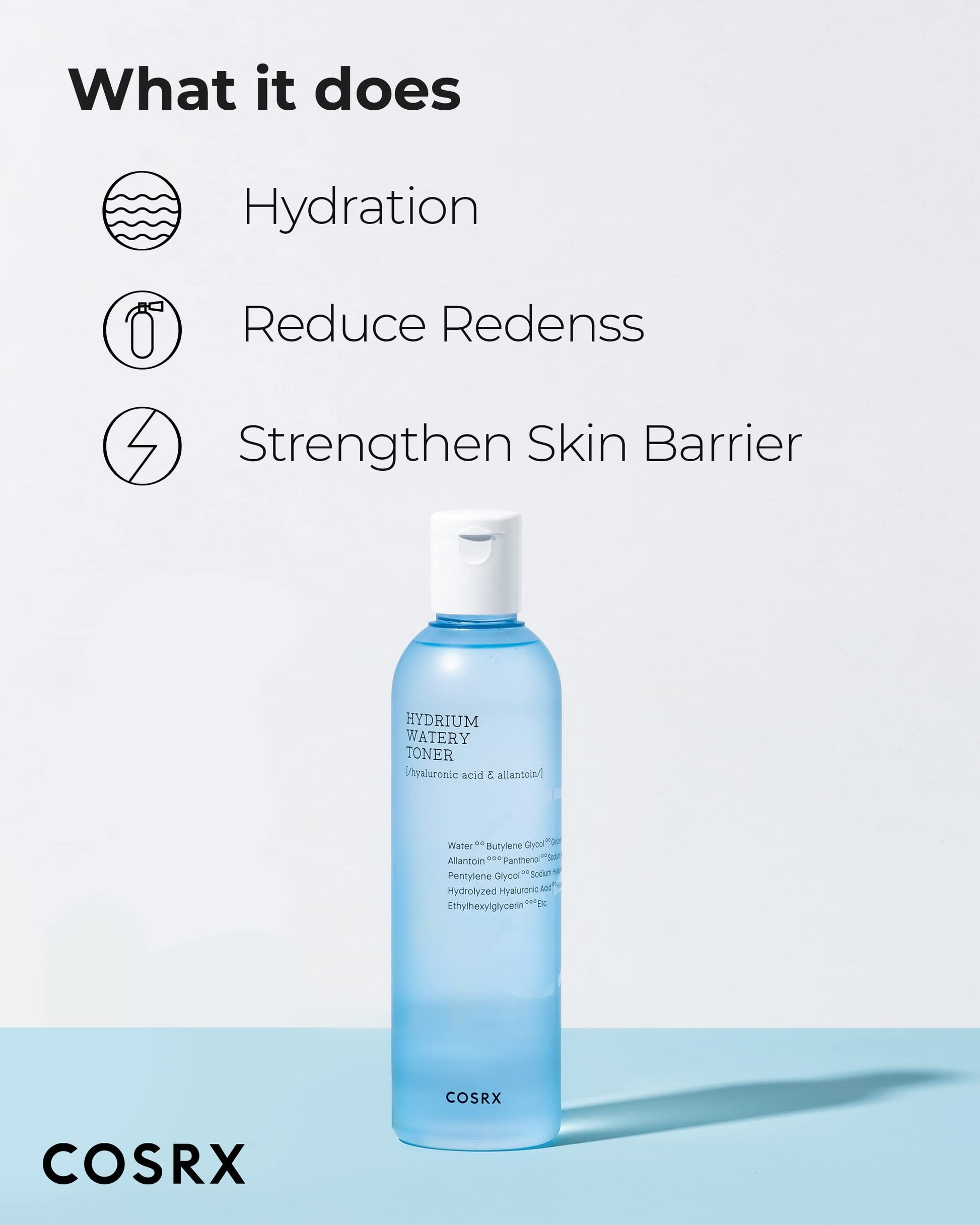 COSRX Hydrium Watery Toner 280ml - Korean Moisturizer