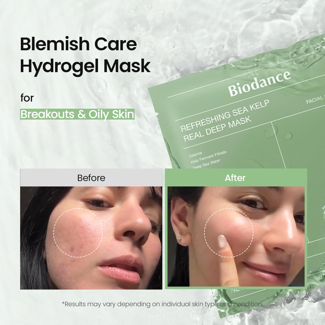 Sea Kelp Hydrogel Mask - Overnight Calm & Blemish Care