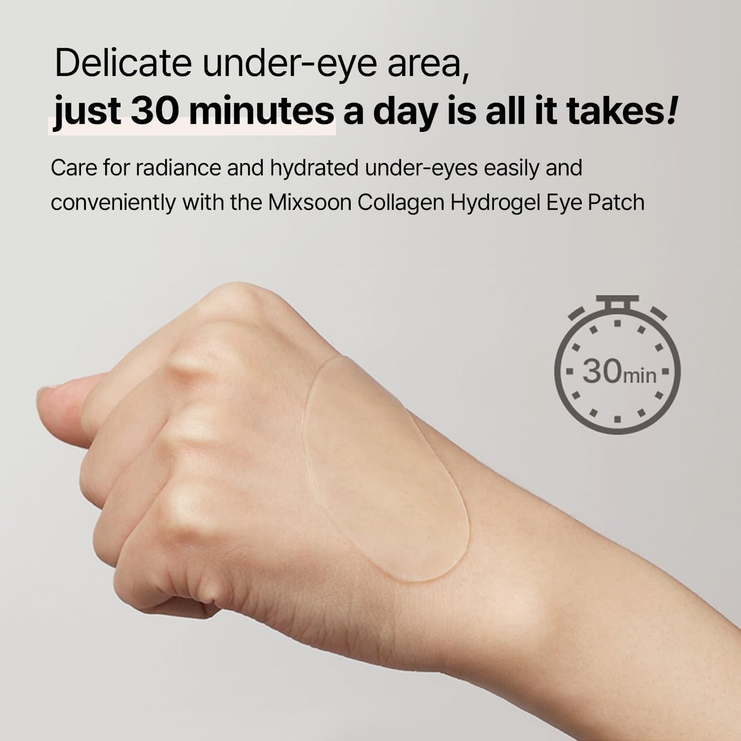 Collagen Hydrogel Eye Patches - Hydrate & Smooth (30 Pairs)