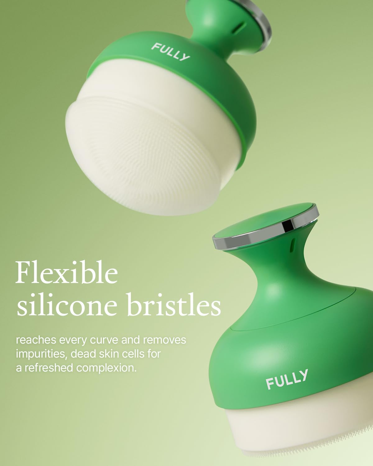 Fully Pore Cleansing Silicone Brush - 2000 Bristles for Clear Skin