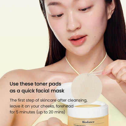 Biodance Niacinamide Toner Pads: Dark Spot Corrector & Exfoliator