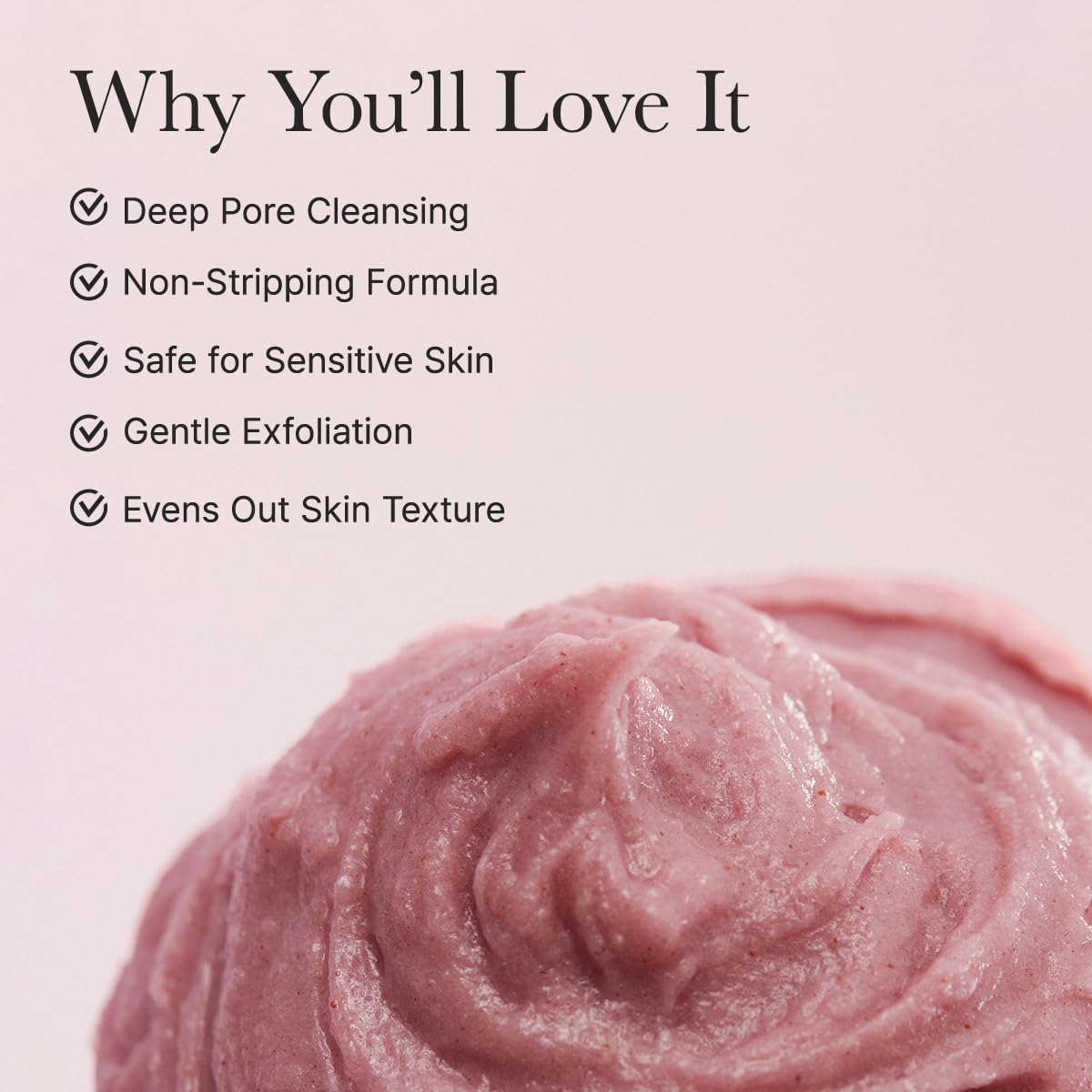 Rosehip Brightening Rice Mochi Cleanser & Scrub - 4.23oz