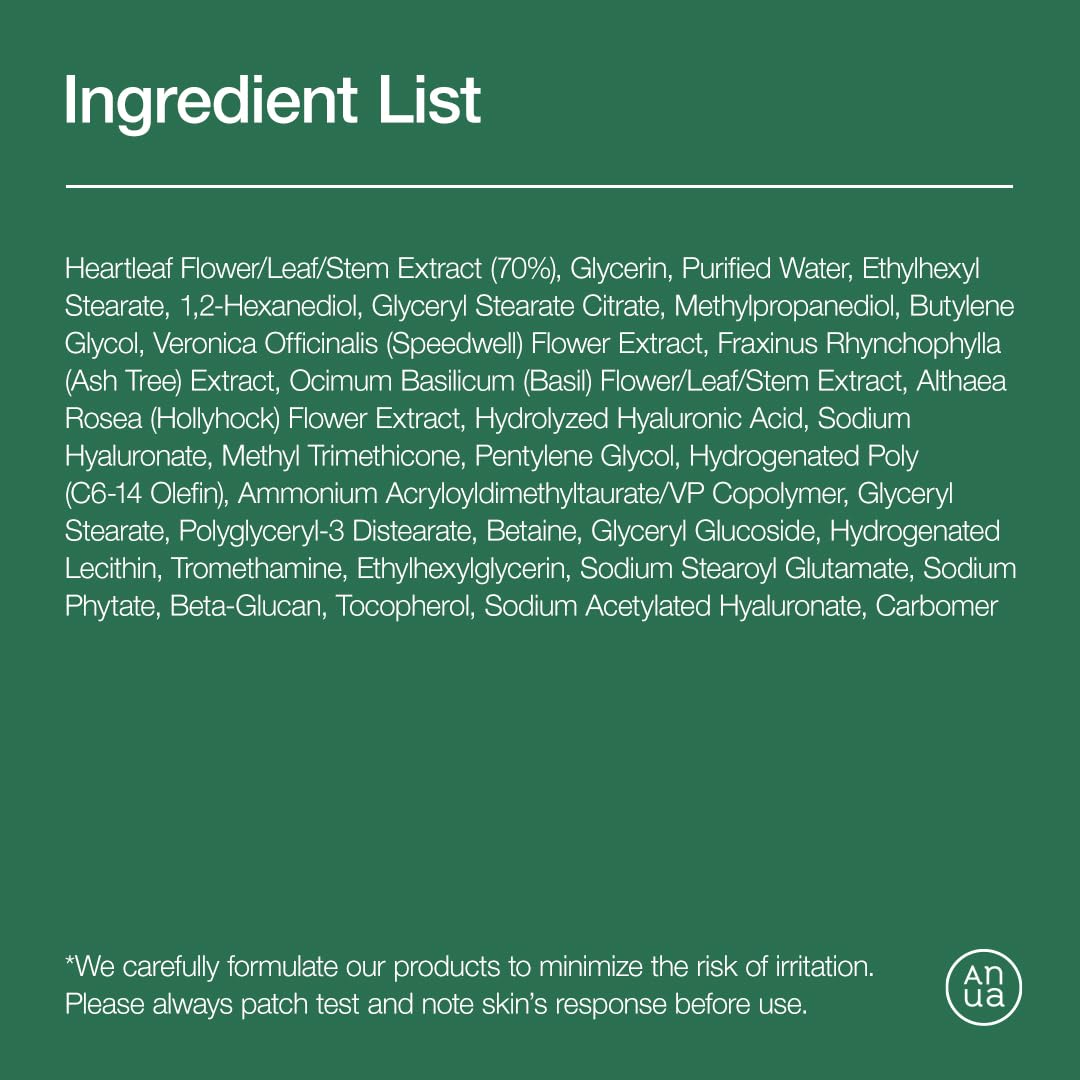 Heartleaf Face Moisturizer with Hyaluronic Acid, 200ml
