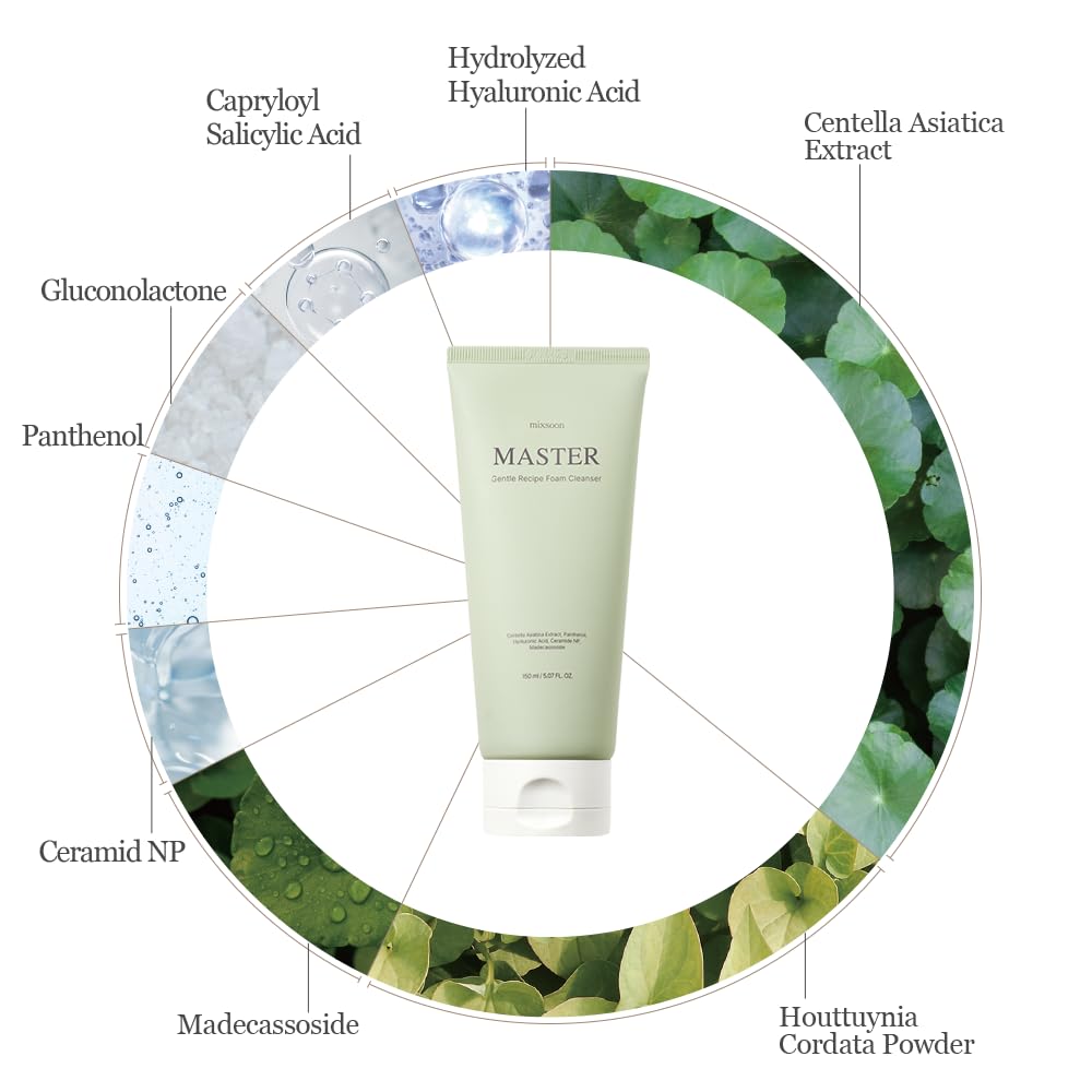 Mixsoon Gentle Foam Cleanser - Korean Glass Skin Care 150ml
