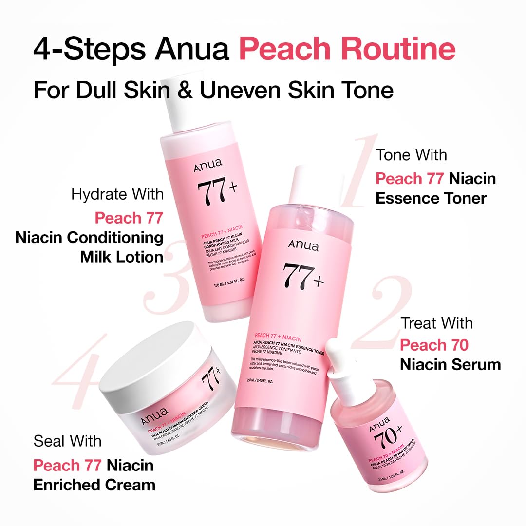 Niacinamide Serum for Glowing Skin - Anua Peach 70, 1.01 fl.oz