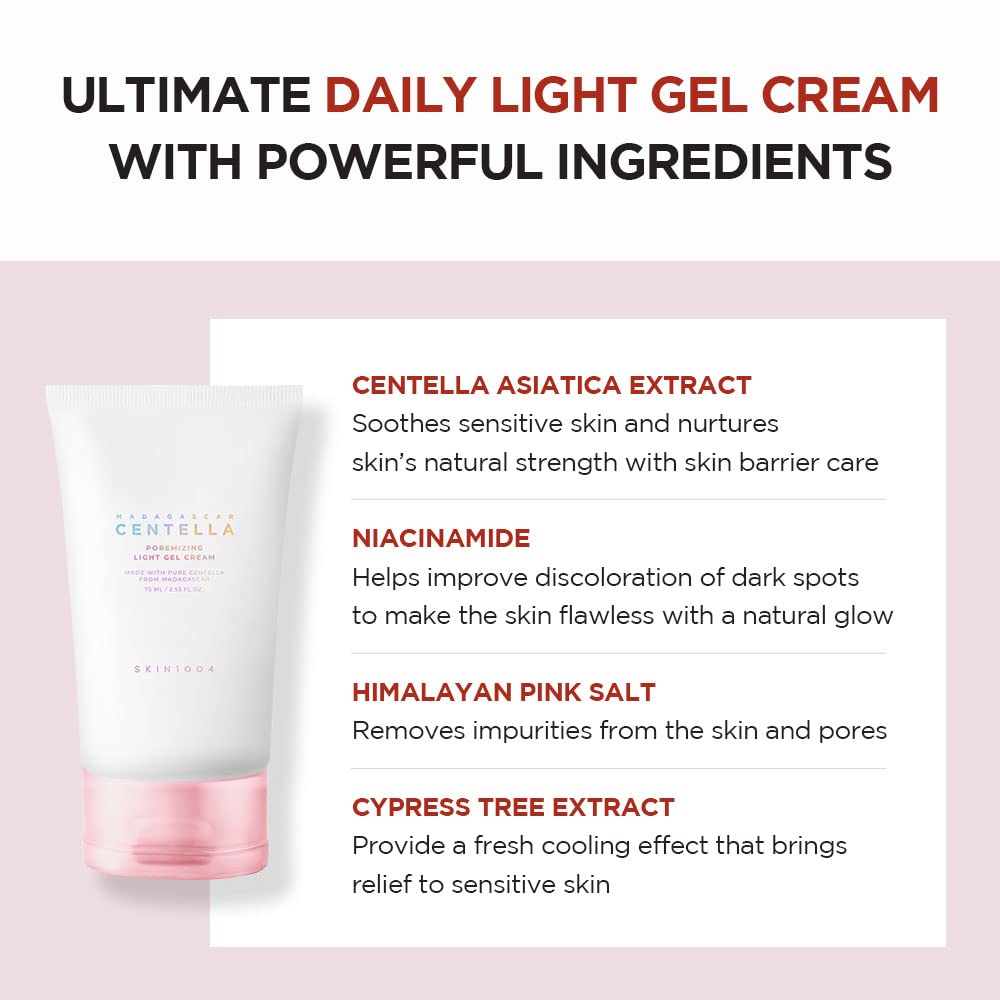Centella Gel Cream 75ml - Tighten Pores & Soothe Skin