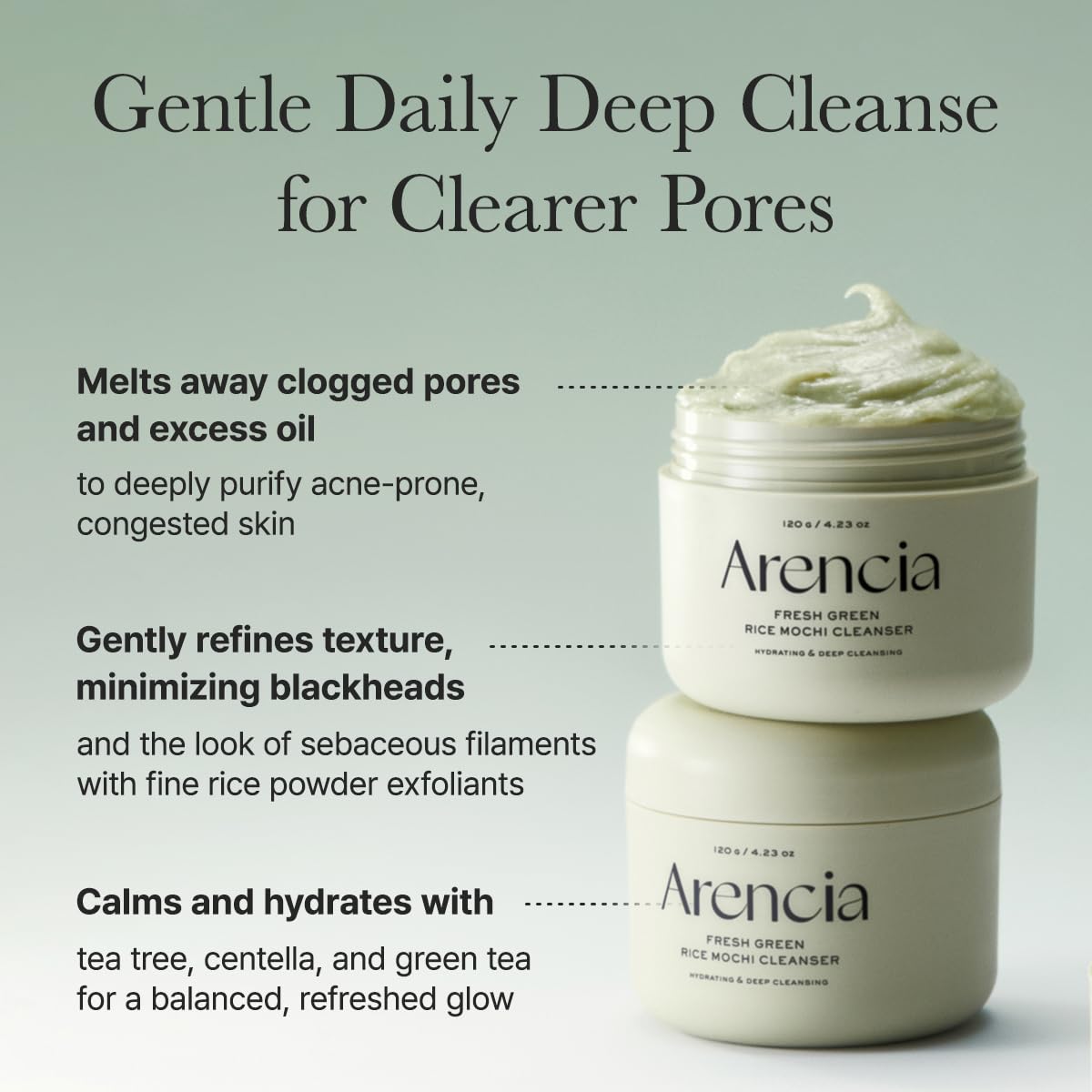 Korean Rice Mochi Face Cleanser - Deep Clean & Moisturize