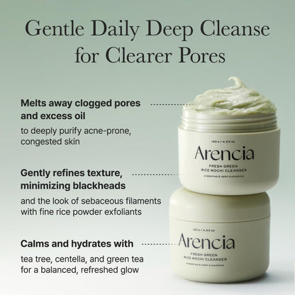 Korean Rice Mochi Face Cleanser - Deep Clean & Moisturize