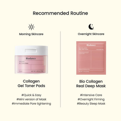 Collagen Gel Toner Pads - Pore Minimizer & Elasticity Boost
