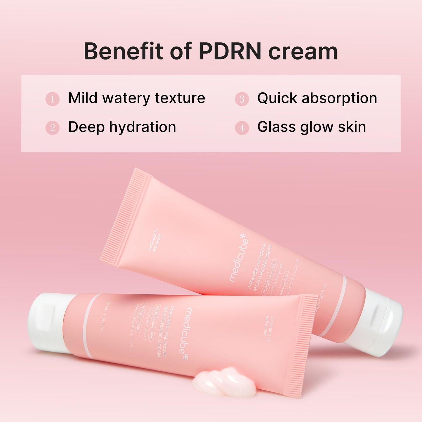 PDRN Pink Hyaluronic Cream - Blemish Relief & Hydration
