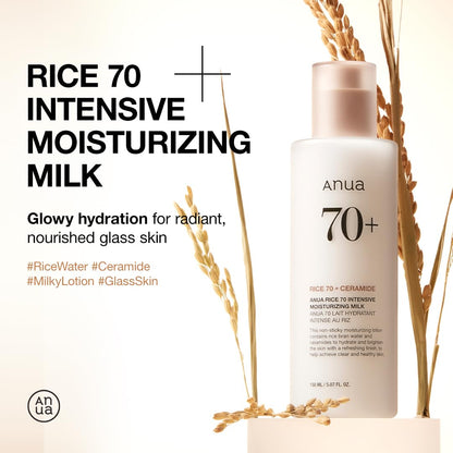 ANUA Rice 70 Moisturizing Milk - Hydrating Face Lotion 5.07oz