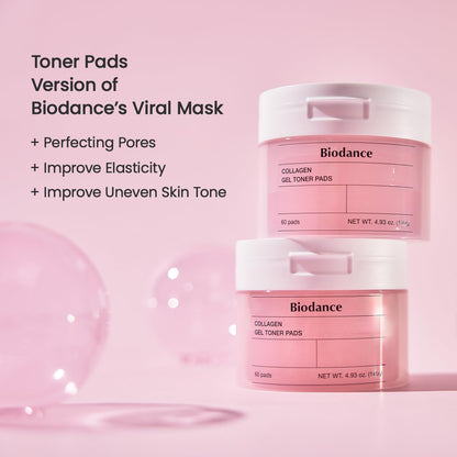 Collagen Gel Toner Pads - Pore Minimizer & Elasticity Boost