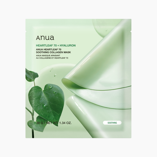 ANUA Heartleaf 70 Soothing Collagen Mask (4 Sheets)