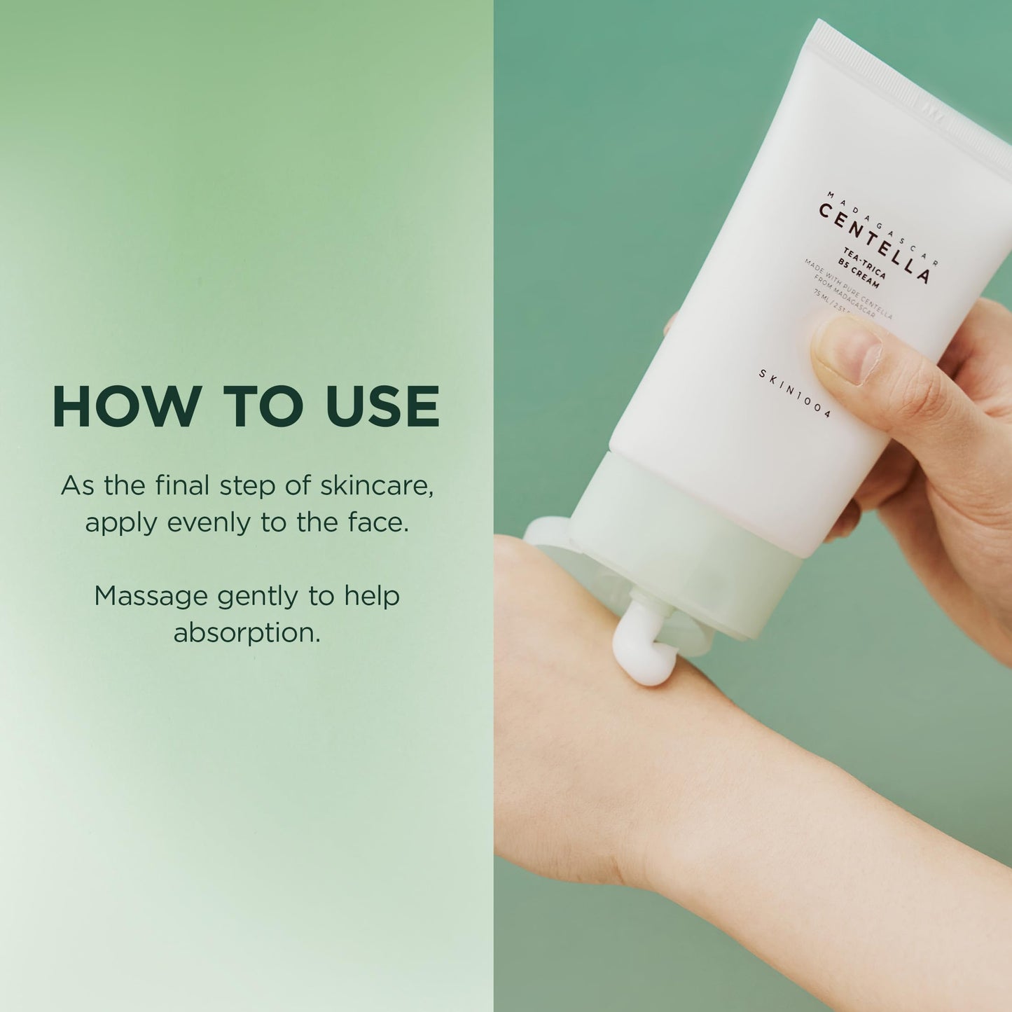 SKIN1004 Tea-Trica B5 Cream: Hydrating Cica Moisturizer