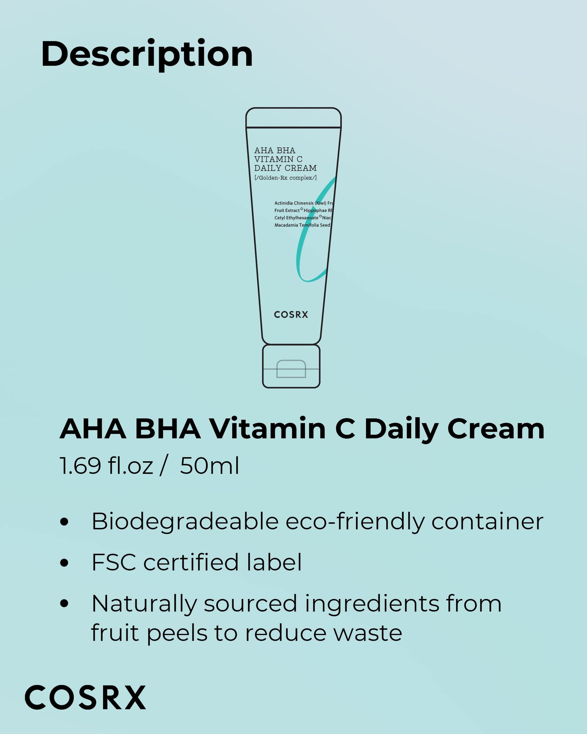 COSRX AHA BHA Vitamin C Anti-Aging Face Cream 50ml