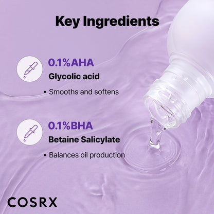 COSRX AHA/BHA Toner 150ml - Exfoliate & Refine Pores