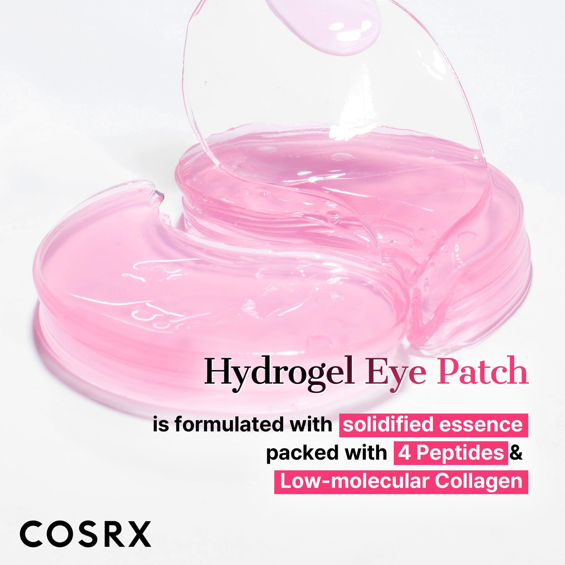 COSRX Pink Peptides Eye Patch: Banish Puffy Eyes & Dark Circles
