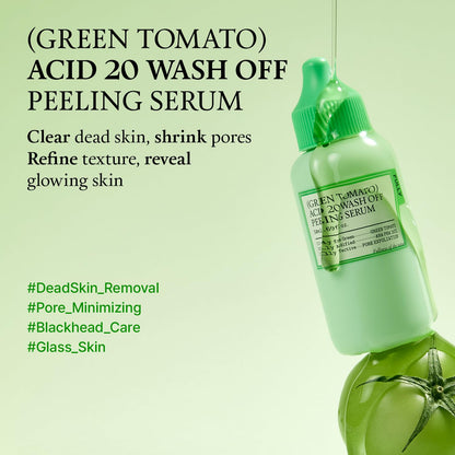 Green Tomato Acid Exfoliating Serum 21% AHA+BHA+PHA, 1.69oz