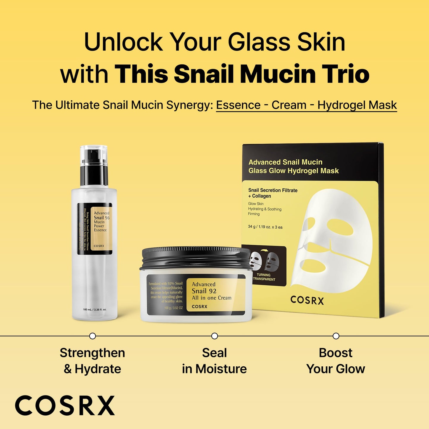 Snail Mucin 92% Moisturizer - Glowy Skin, 3.52 Oz