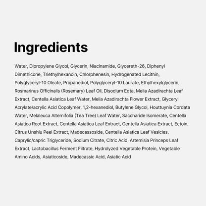 CICA Tea Tree Toner Pads - Calm Sensitive Skin, 100 Pack