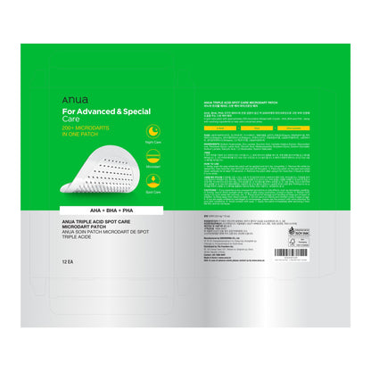 Anua Triple Acid Microdart Patch - 200+ Darts, Korean Skincare