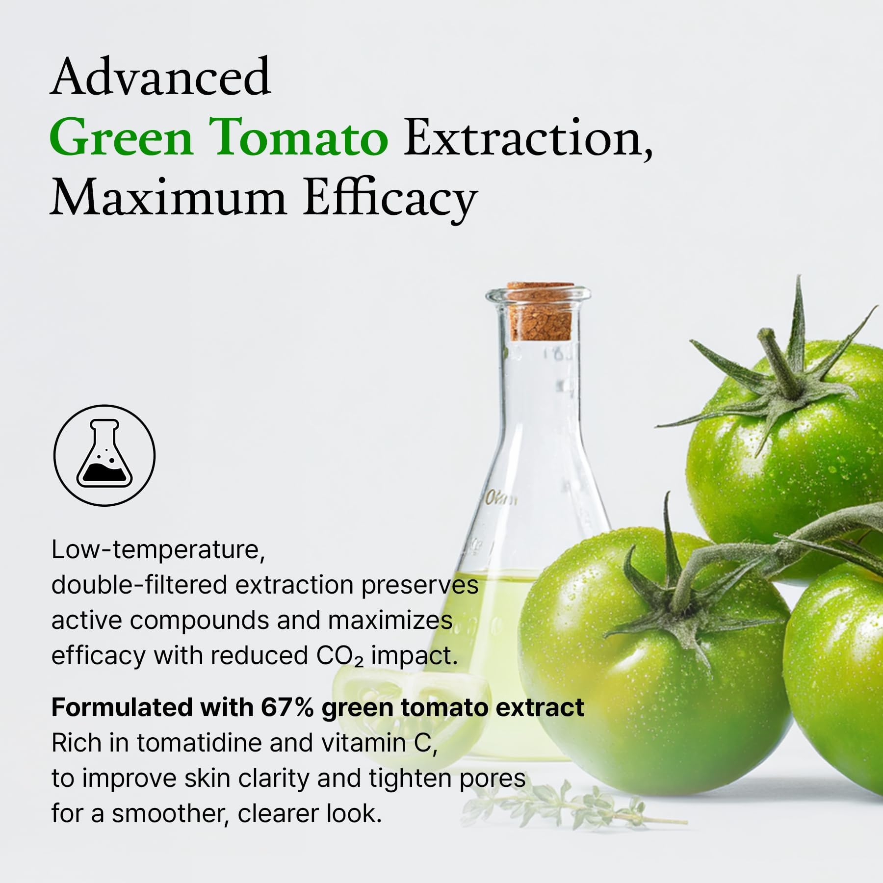 Green Tomato Facial Cleanser - Deep Pore Detox & Control